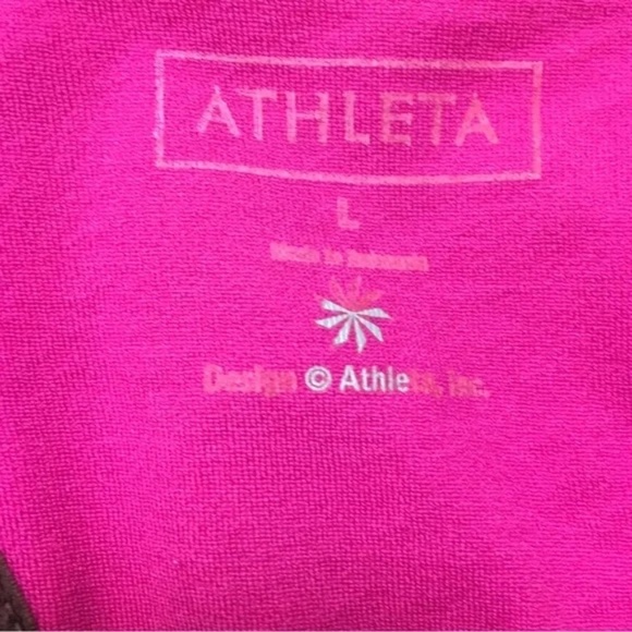 Athleta | Multicolored Ikat Print T-Back Compression Tank Top, Large - Picture 6 of 7